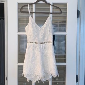 NWT White Lace Romper